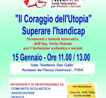 Conferenza disabilità in Toscana: Locandina evento